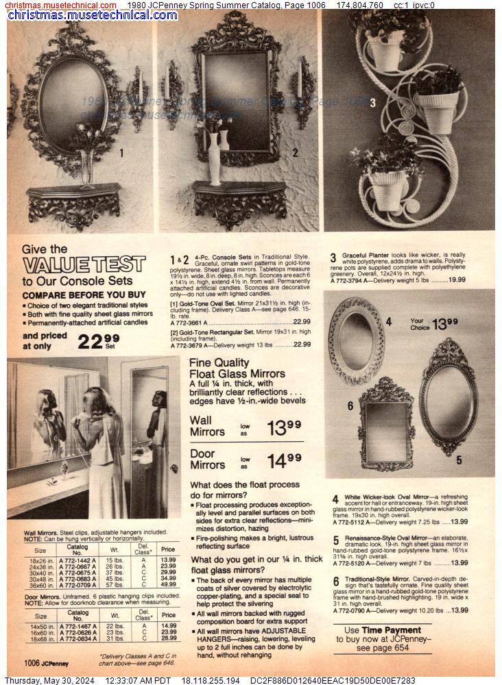 1980 JCPenney Spring Summer Catalog, Page 1006