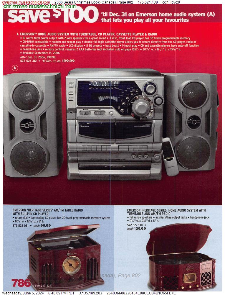 2006 Sears Christmas Book (Canada), Page 802