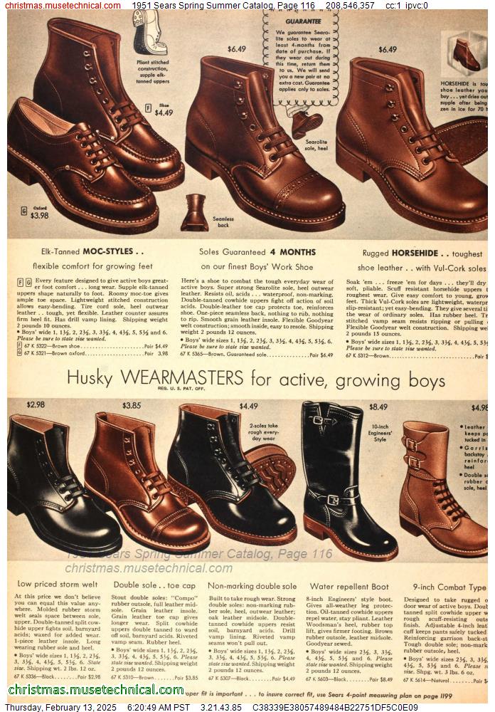 1951 Sears Spring Summer Catalog, Page 116