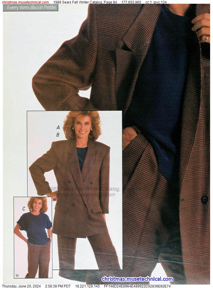 1988 Sears Fall Winter Catalog, Page 94