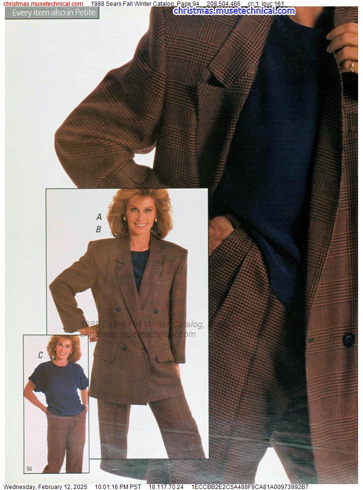 1988 Sears Fall Winter Catalog, Page 94