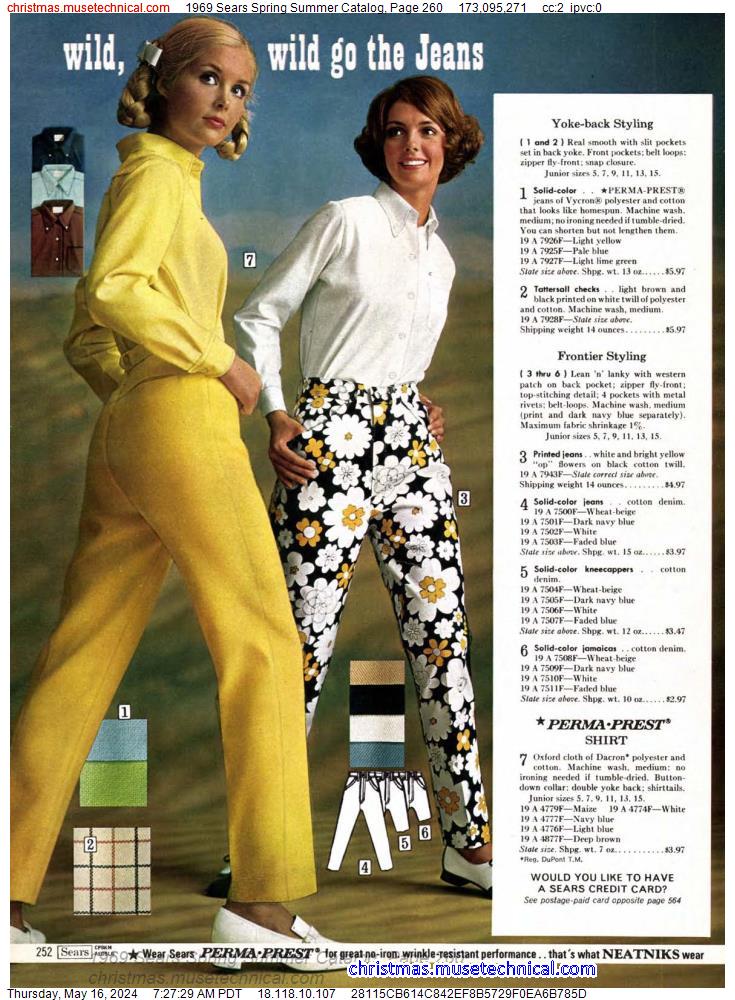 1969 Sears Spring Summer Catalog, Page 260