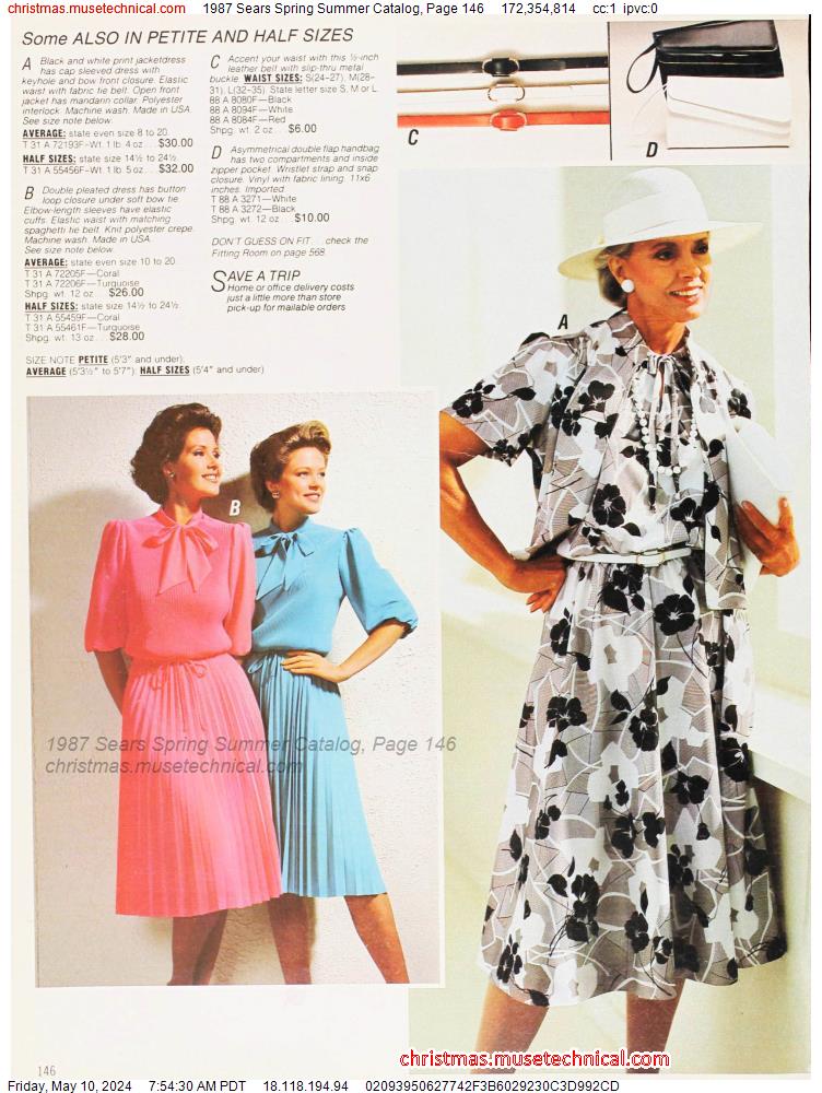 1987 Sears Spring Summer Catalog, Page 146