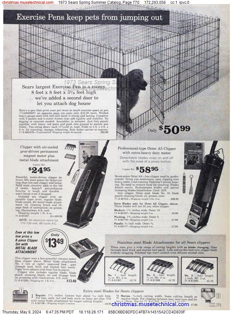 1973 Sears Spring Summer Catalog, Page 770