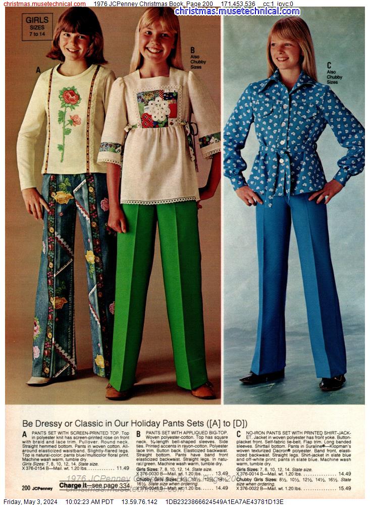 1976 JCPenney Christmas Book, Page 200