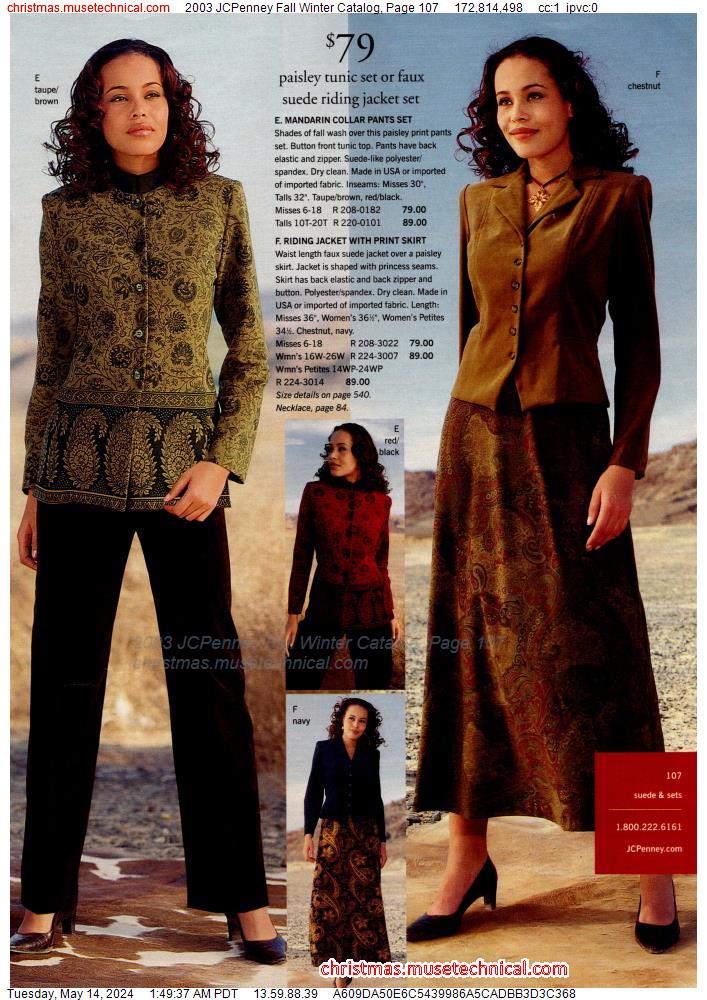 2003 JCPenney Fall Winter Catalog, Page 107