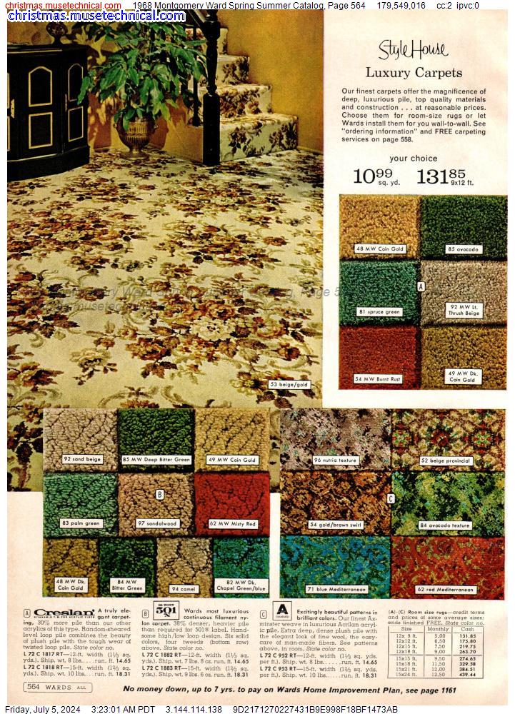 1968 Montgomery Ward Spring Summer Catalog, Page 564