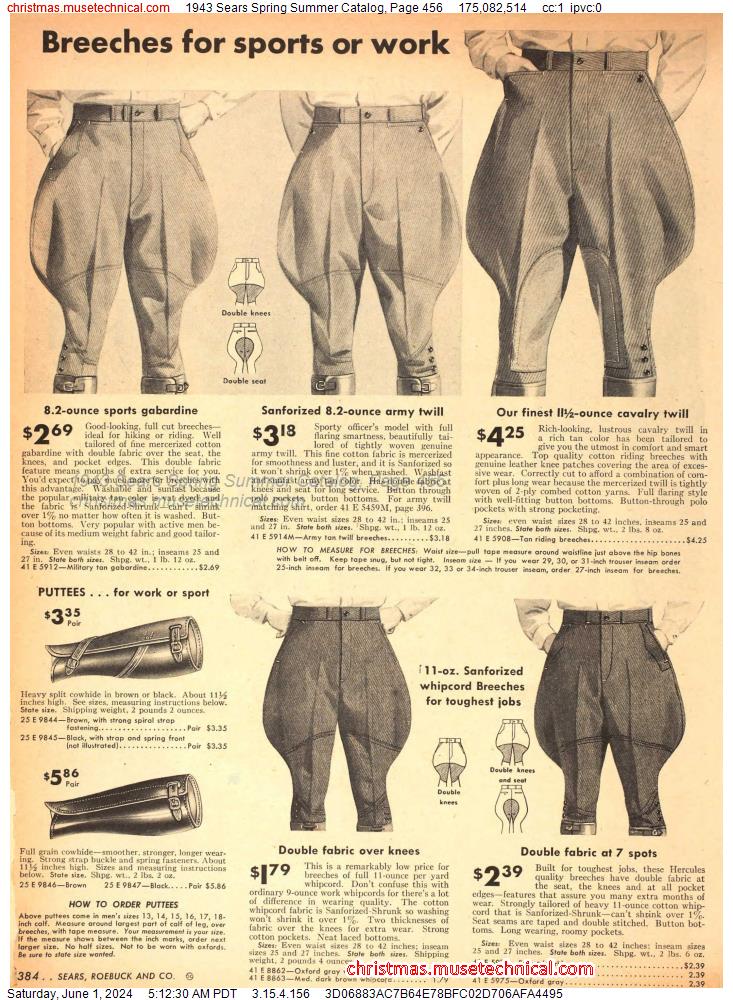 1943 Sears Spring Summer Catalog, Page 456