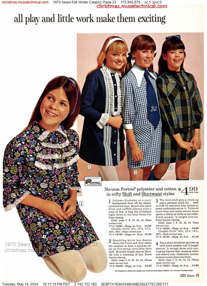 1970 Sears Fall Winter Catalog, Page 23