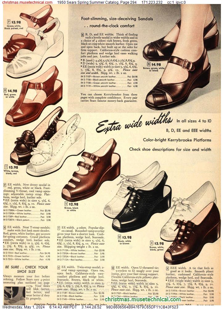 1950 Sears Spring Summer Catalog, Page 294