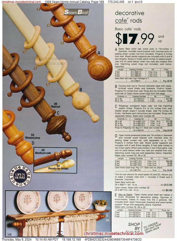 1989 Sears Home Annual Catalog, Page 168