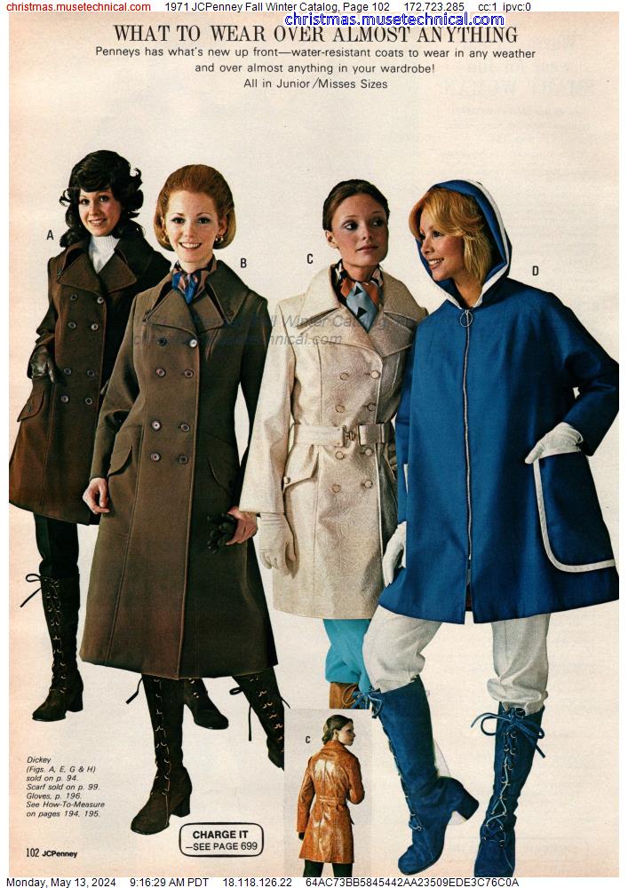 1971 JCPenney Fall Winter Catalog, Page 102
