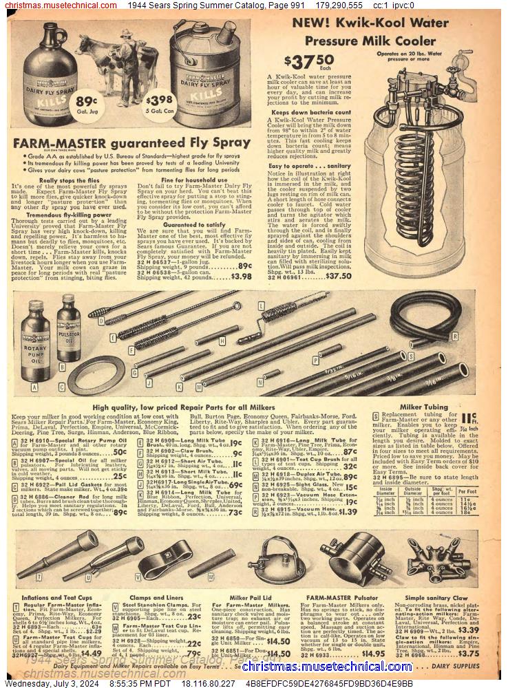 1944 Sears Spring Summer Catalog, Page 991