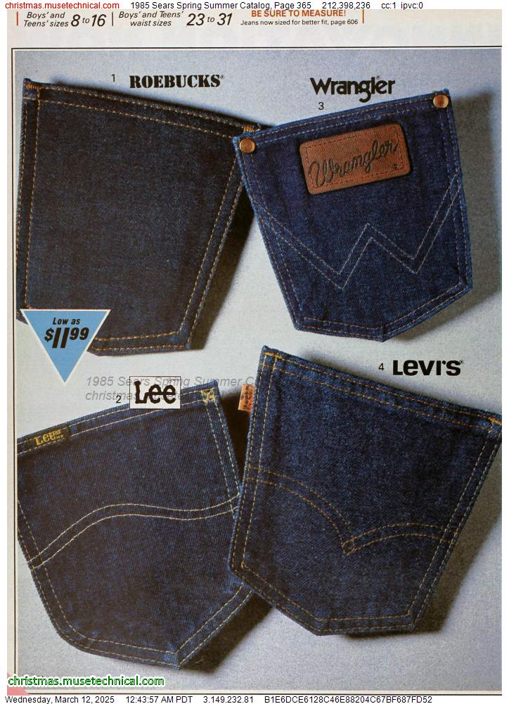 1985 Sears Spring Summer Catalog, Page 365