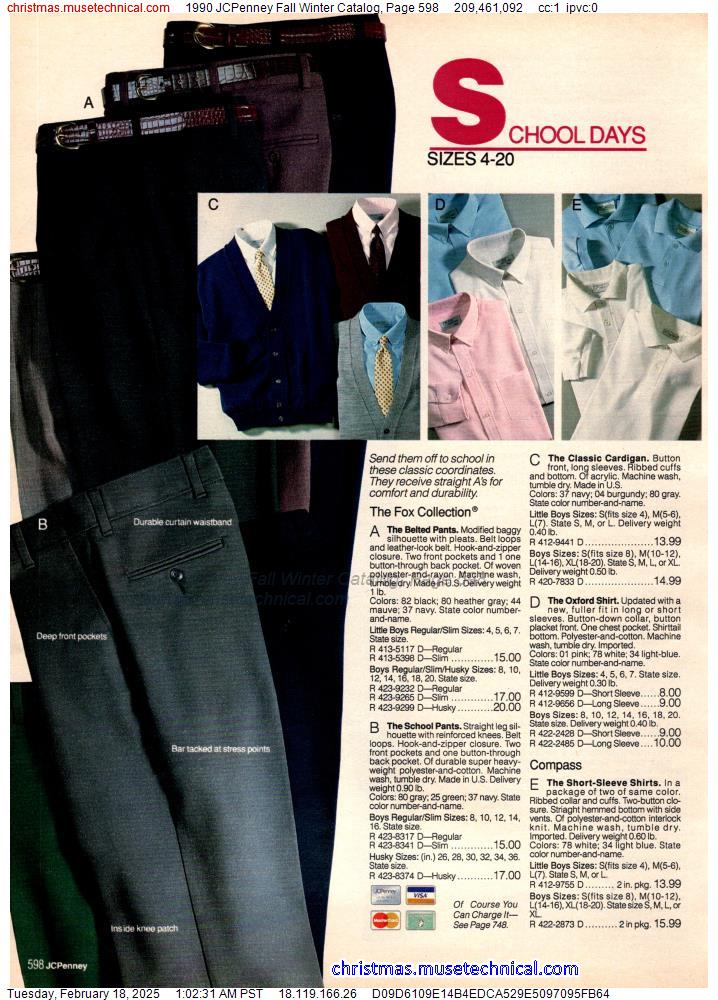 1990 JCPenney Fall Winter Catalog, Page 598