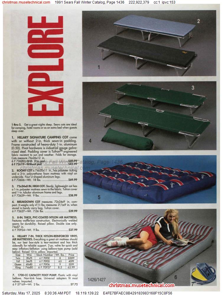 1991 Sears Fall Winter Catalog, Page 1436