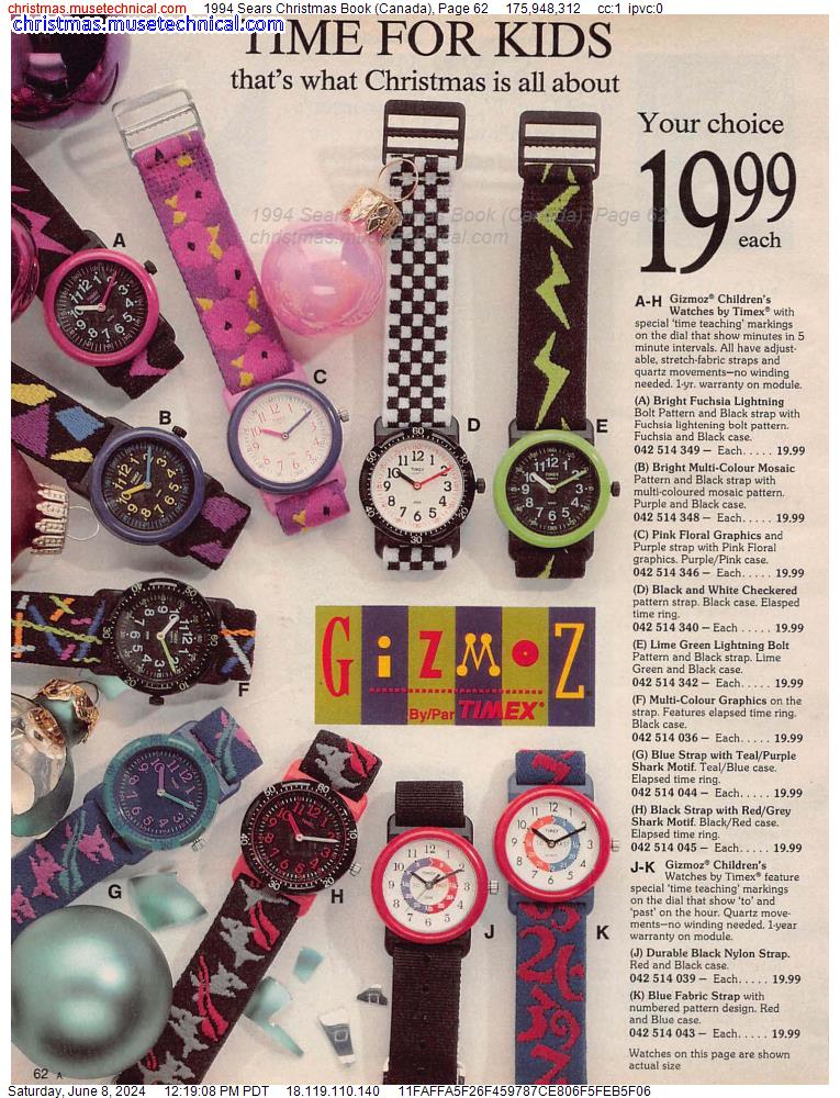 1994 Sears Christmas Book (Canada), Page 62