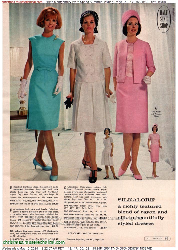 1966 Montgomery Ward Spring Summer Catalog, Page 85