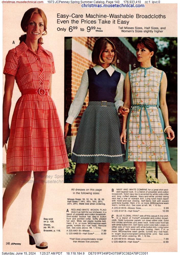 1973 JCPenney Spring Summer Catalog, Page 140