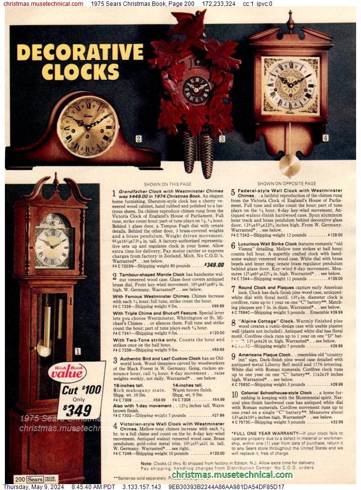 1975 Sears Christmas Book, Page 200