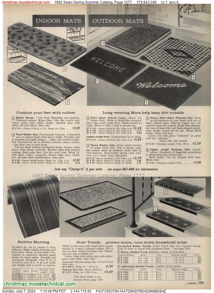1962 Sears Spring Summer Catalog, Page 1277