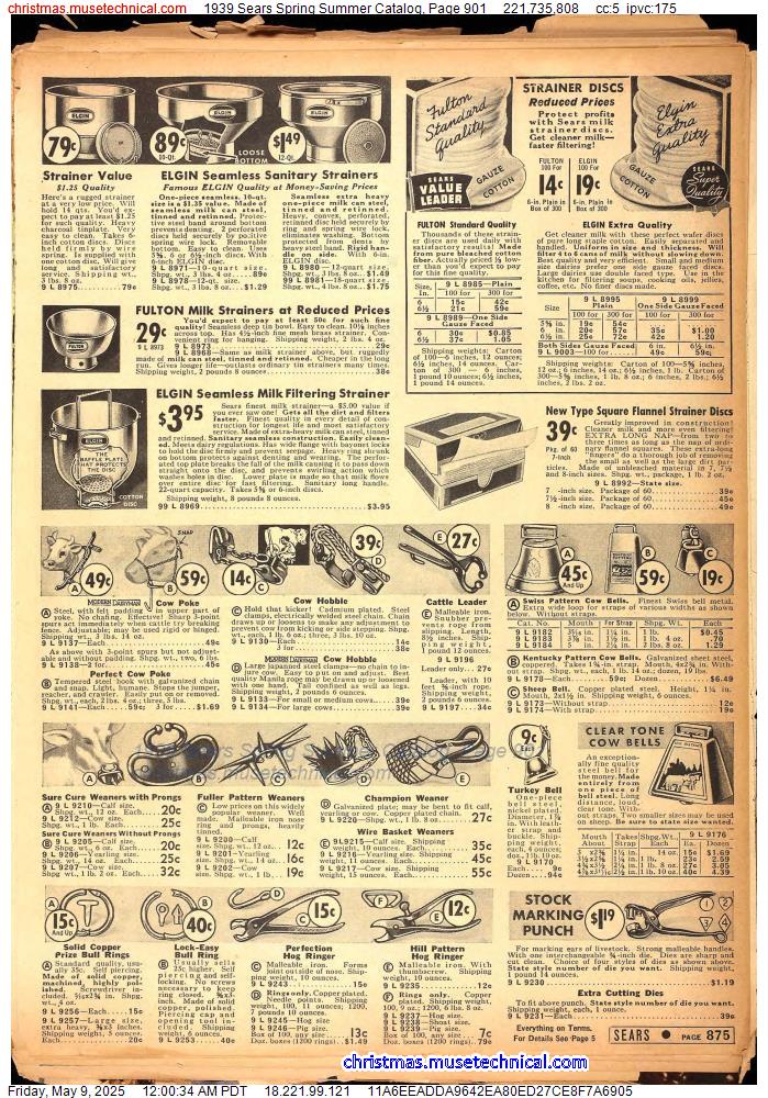 1939 Sears Spring Summer Catalog, Page 901