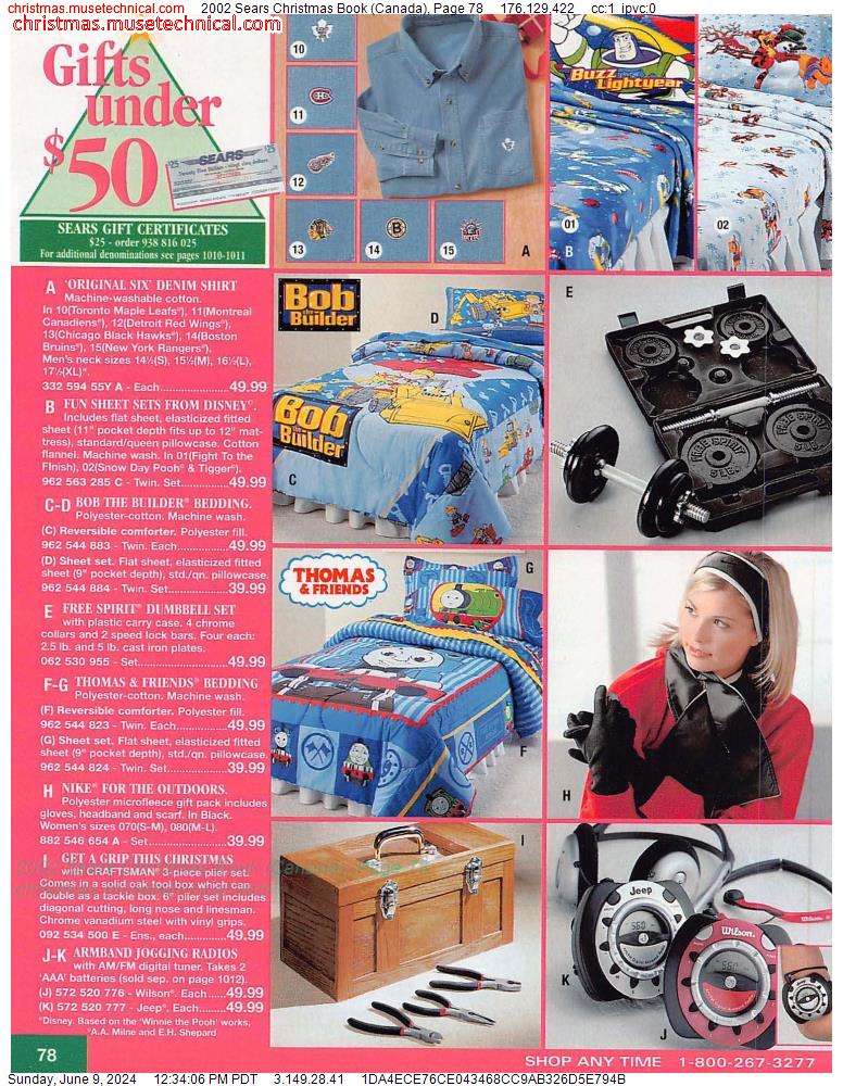 2002 Sears Christmas Book (Canada), Page 78