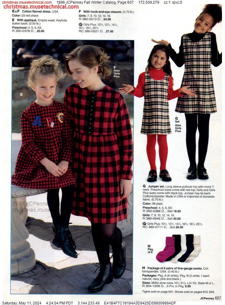 1996 JCPenney Fall Winter Catalog, Page 607