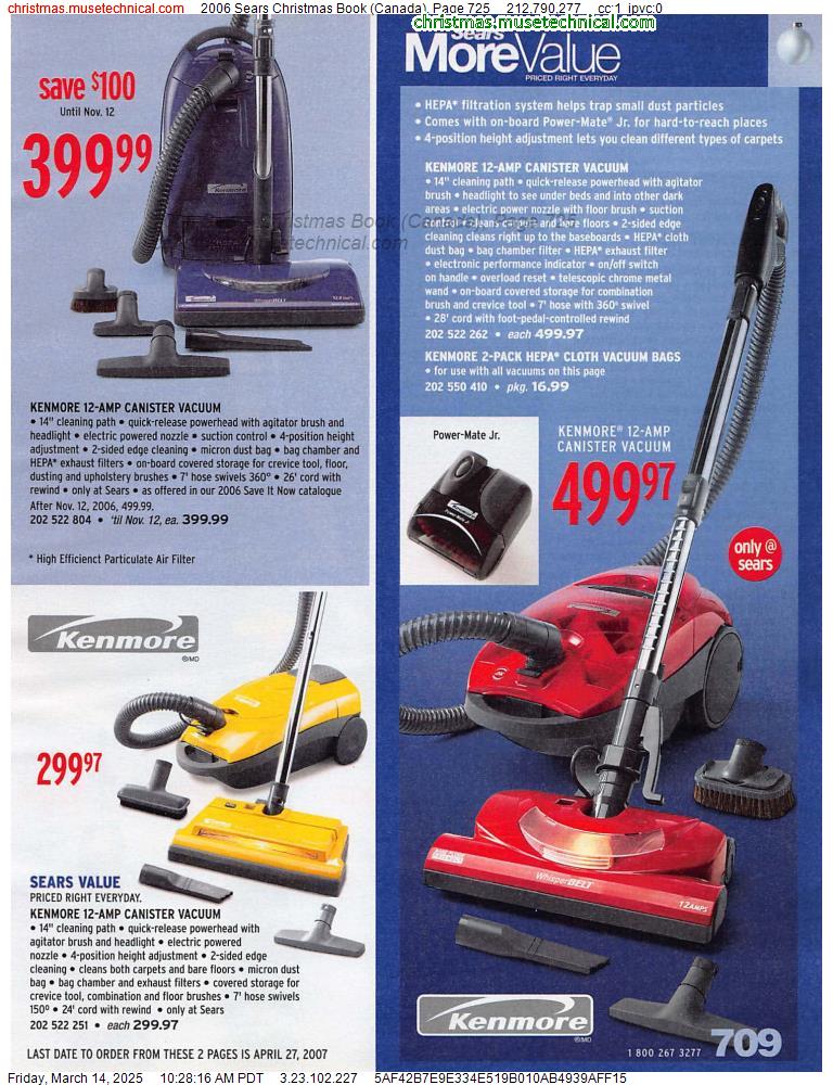 2006 Sears Christmas Book (Canada), Page 725