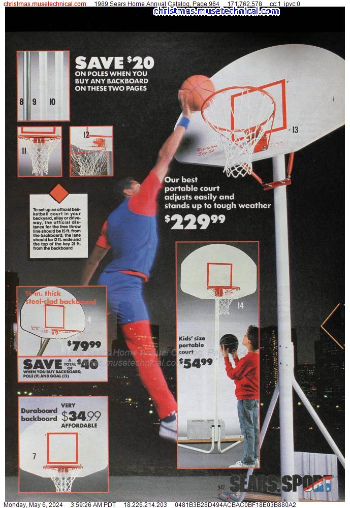 1989 Sears Home Annual Catalog, Page 964