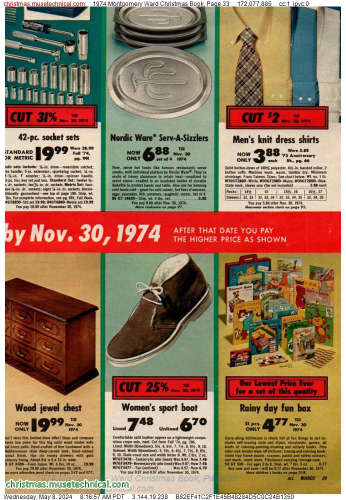 1974 Montgomery Ward Christmas Book, Page 33