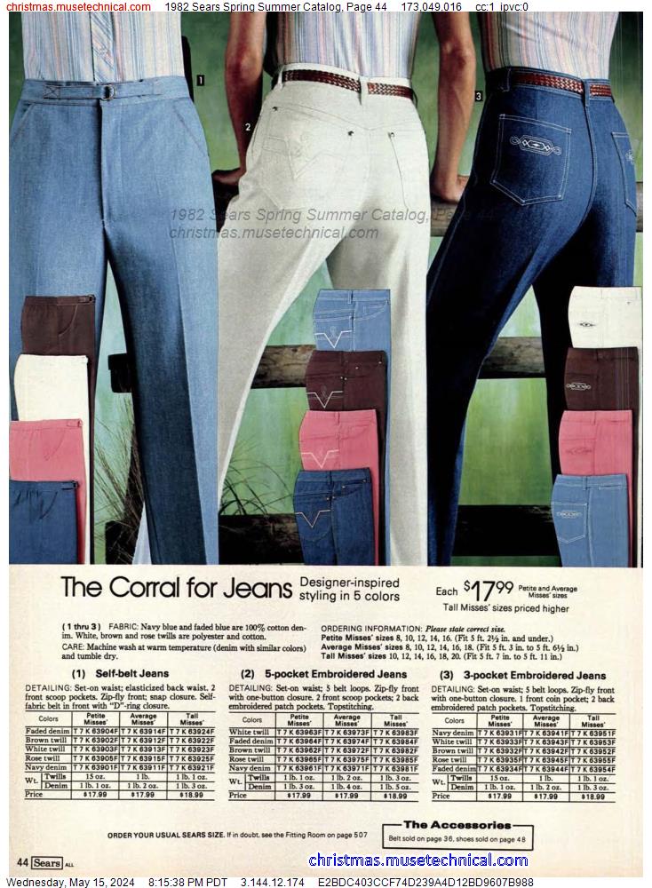 1982 Sears Spring Summer Catalog, Page 44