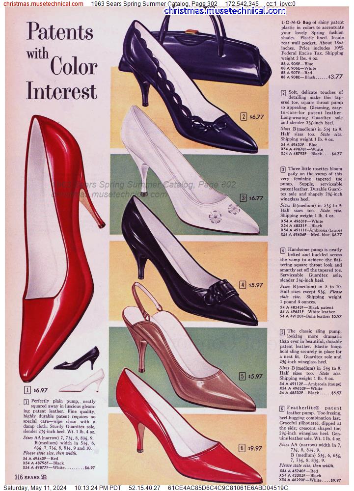 1963 Sears Spring Summer Catalog, Page 302