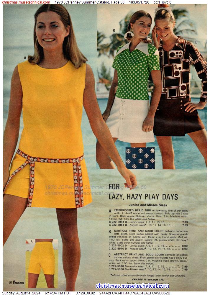 1970 JCPenney Summer Catalog, Page 50