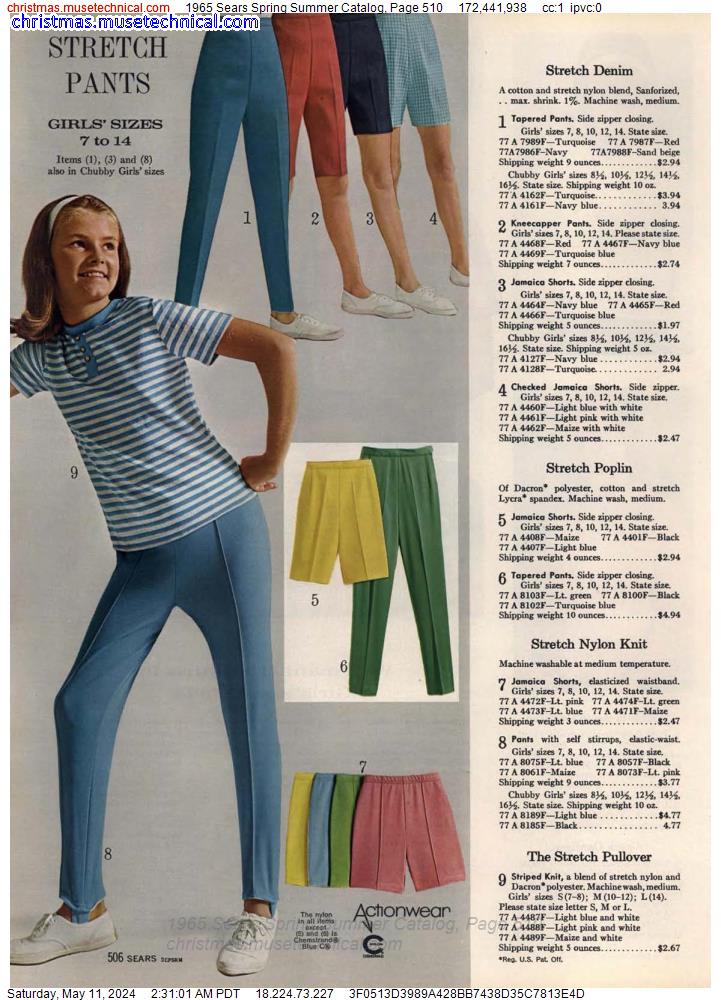 1965 Sears Spring Summer Catalog, Page 510