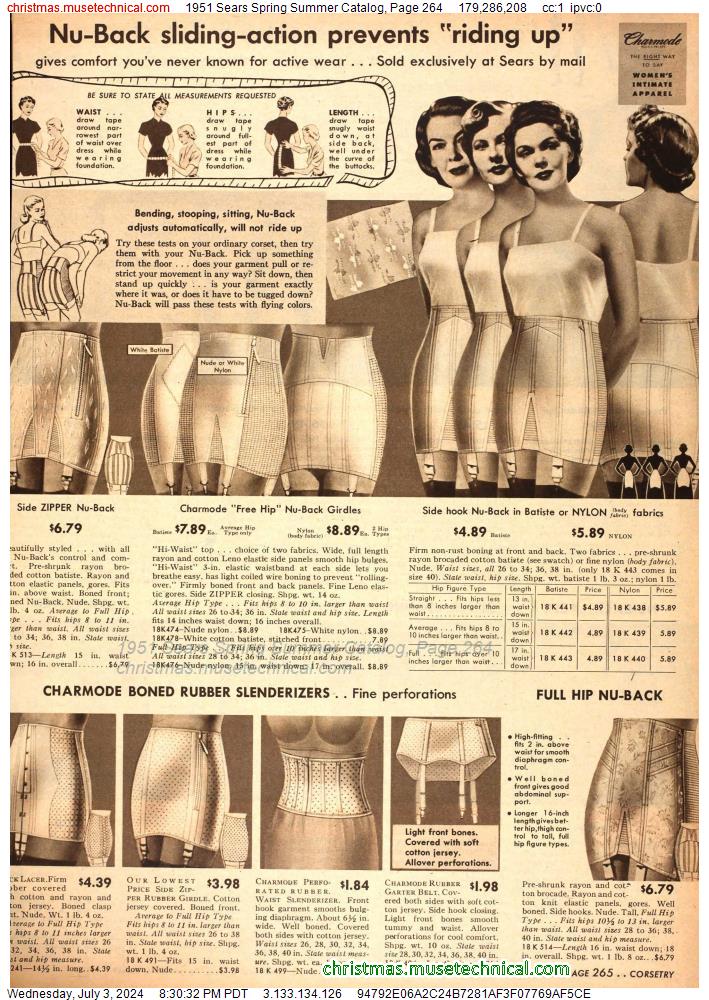 1951 Sears Spring Summer Catalog, Page 264