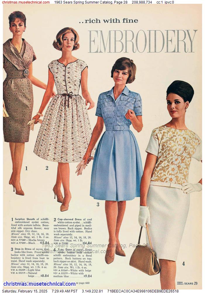 1963 Sears Spring Summer Catalog, Page 28