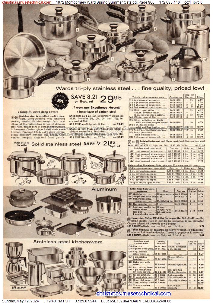 1972 Montgomery Ward Spring Summer Catalog, Page 966