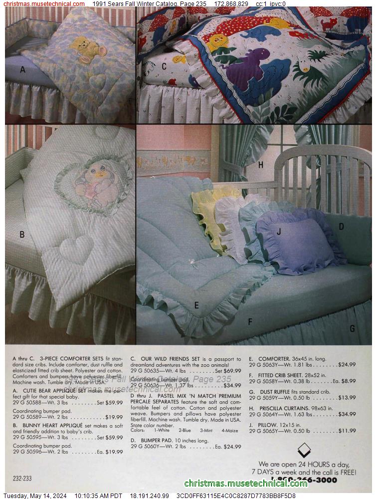 1991 Sears Fall Winter Catalog, Page 235