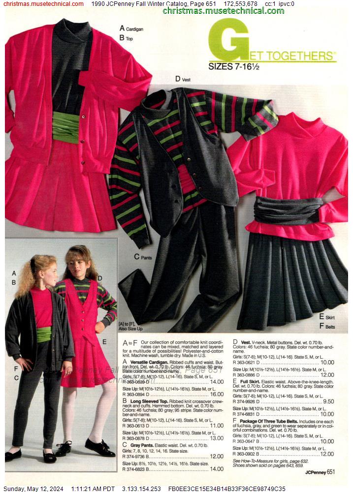 1990 JCPenney Fall Winter Catalog, Page 651