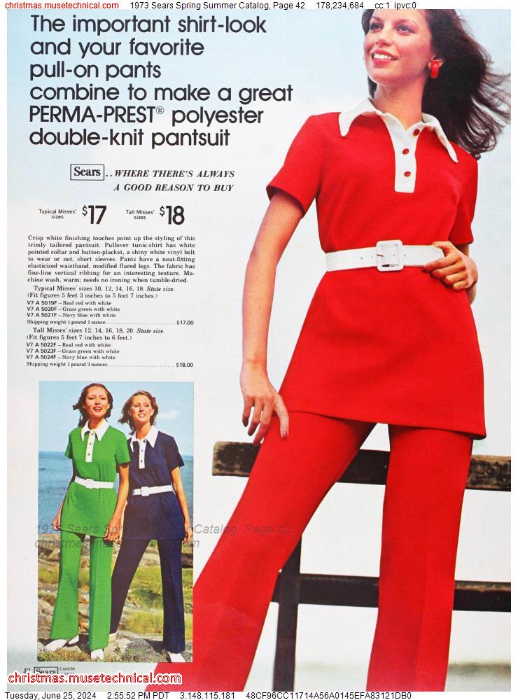 1973 Sears Spring Summer Catalog, Page 42