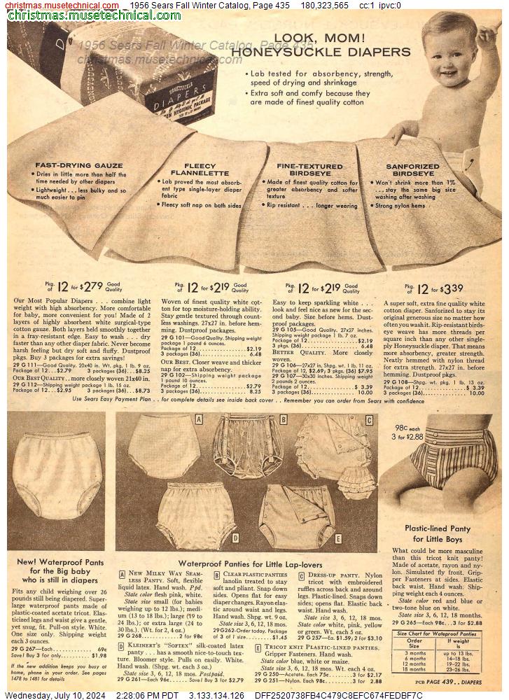 1956 Sears Fall Winter Catalog, Page 435