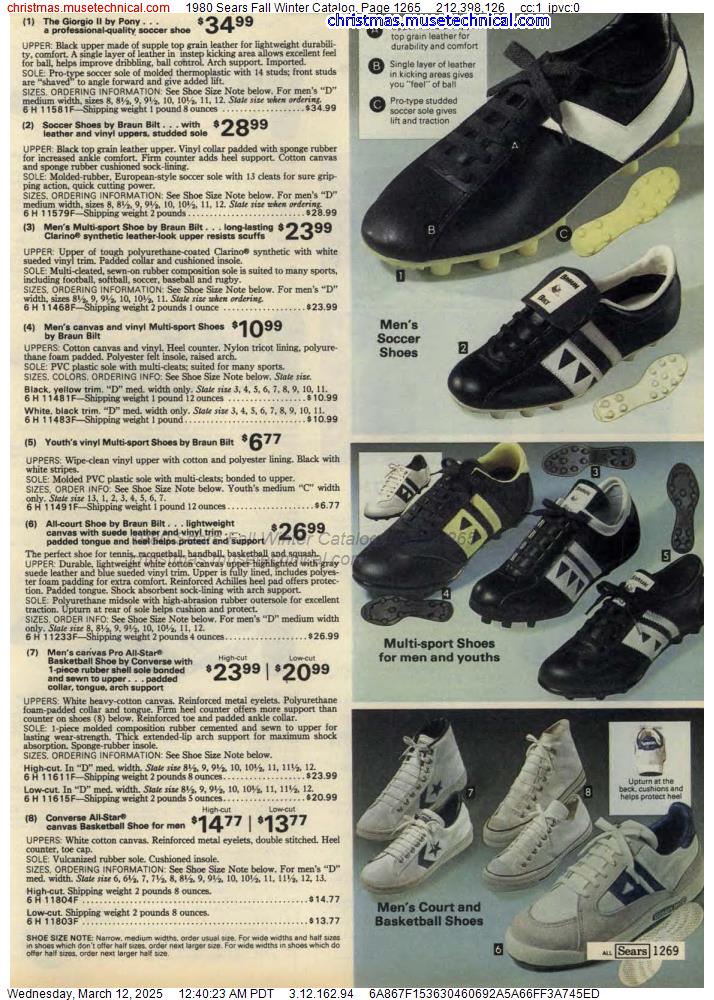 1980 Sears Fall Winter Catalog, Page 1265