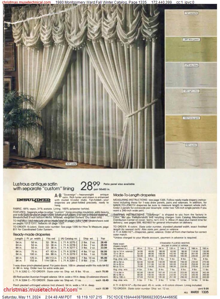 1980 Montgomery Ward Fall Winter Catalog, Page 1335