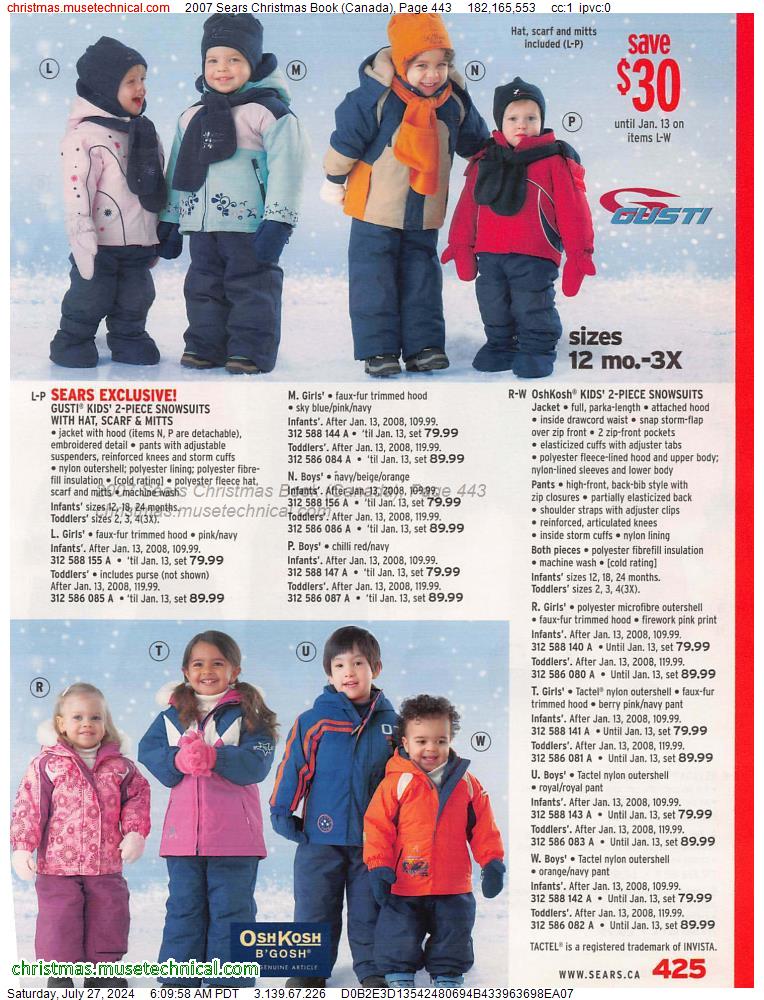 2007 Sears Christmas Book (Canada), Page 443