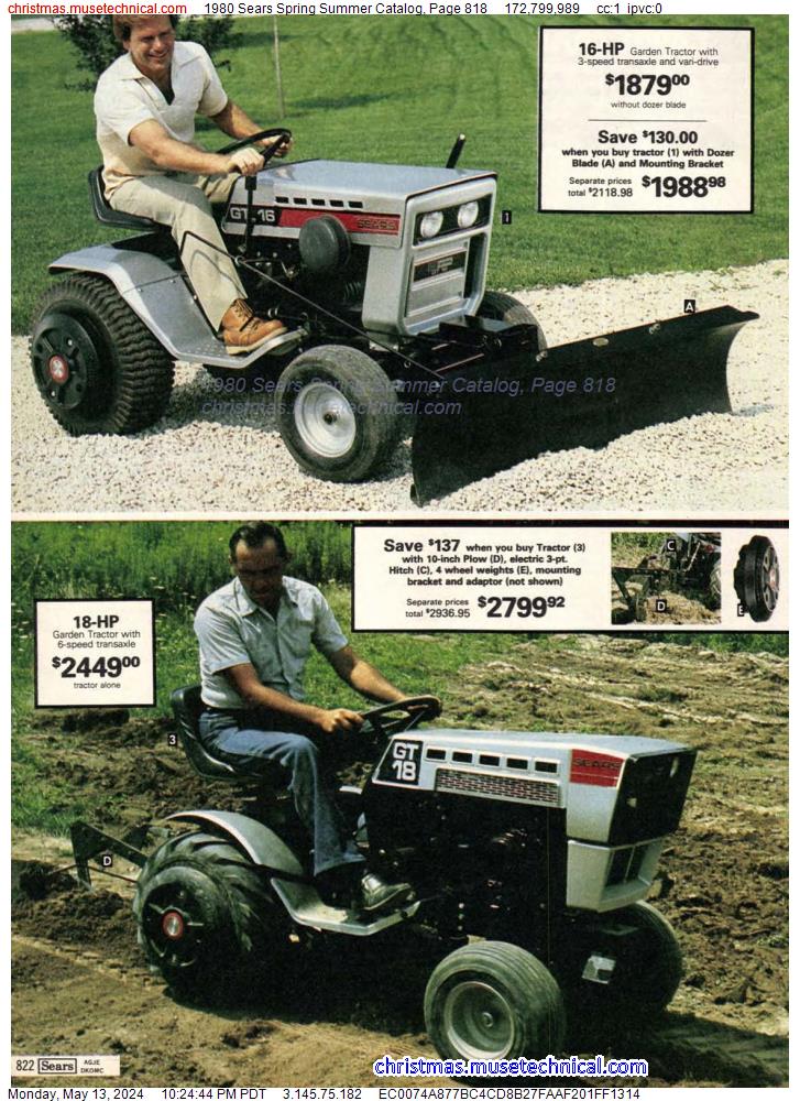 1980 Sears Spring Summer Catalog, Page 818