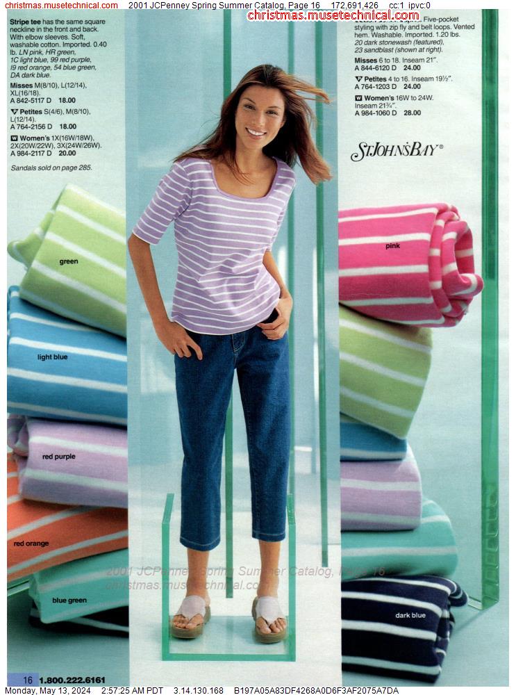 2001 JCPenney Spring Summer Catalog, Page 16