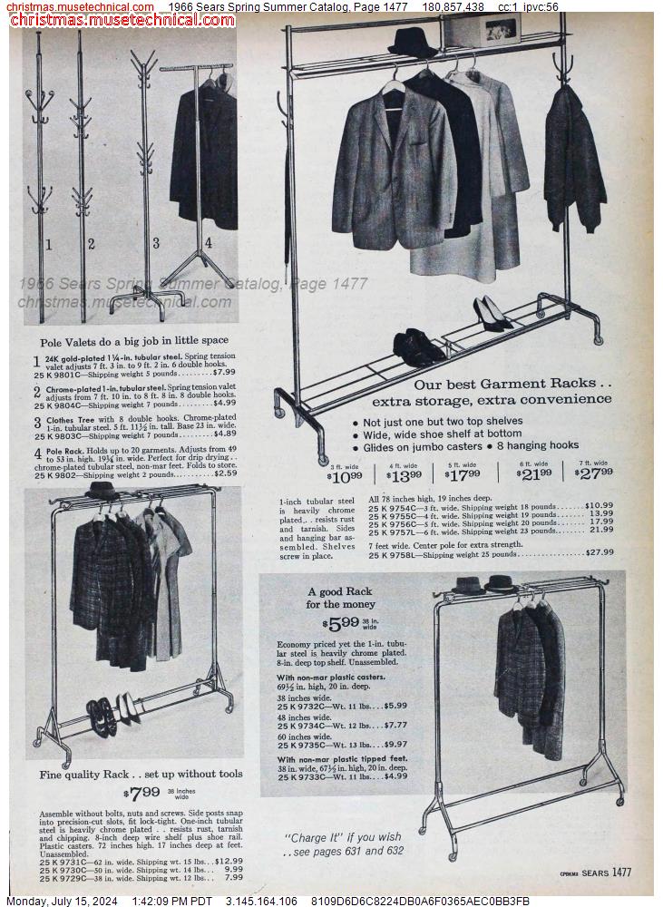 1966 Sears Spring Summer Catalog, Page 1477