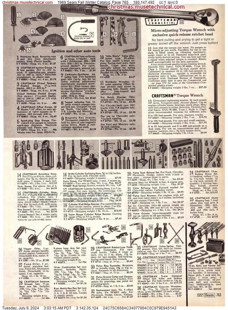 1969 Sears Fall Winter Catalog, Page 765