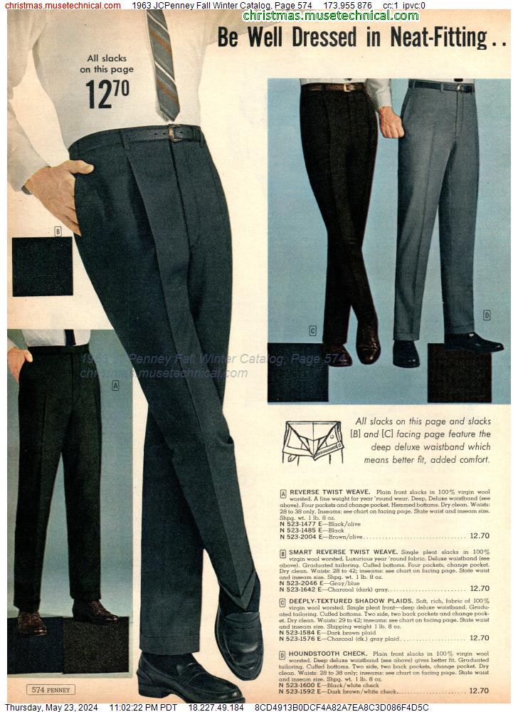 1963 JCPenney Fall Winter Catalog, Page 574